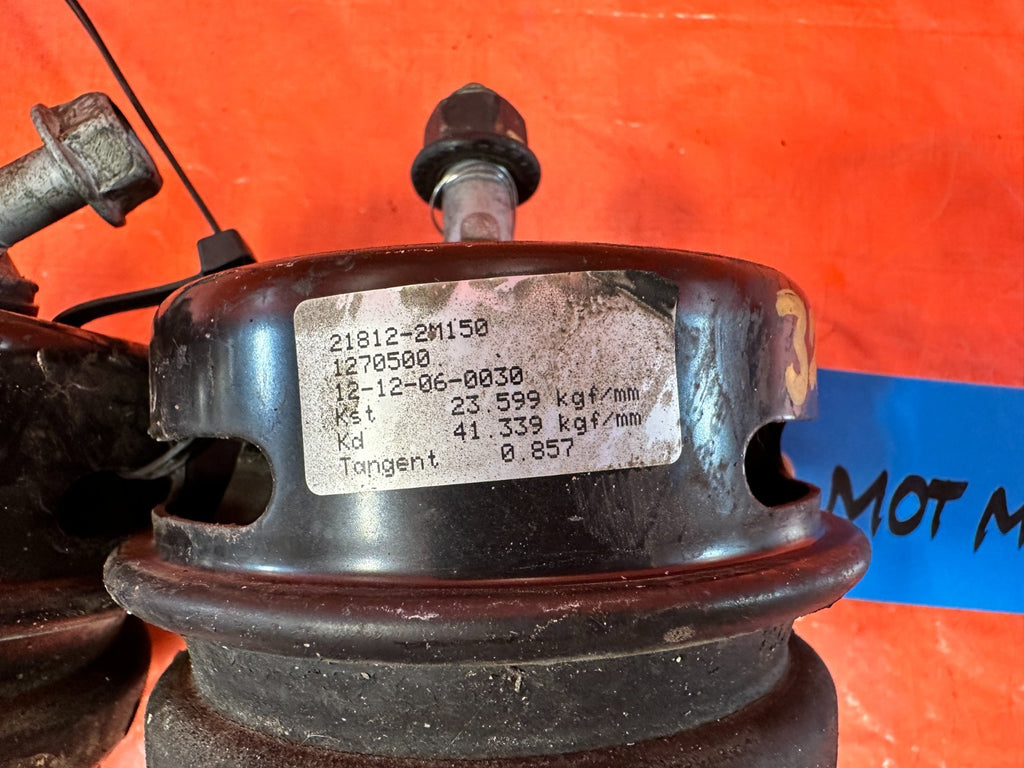 12 14 HYUNDAI GENESIS COUPE BK2 2.0L G4KF   LEFT AND RIGHT ENGINE MOUNTS OEM 3253