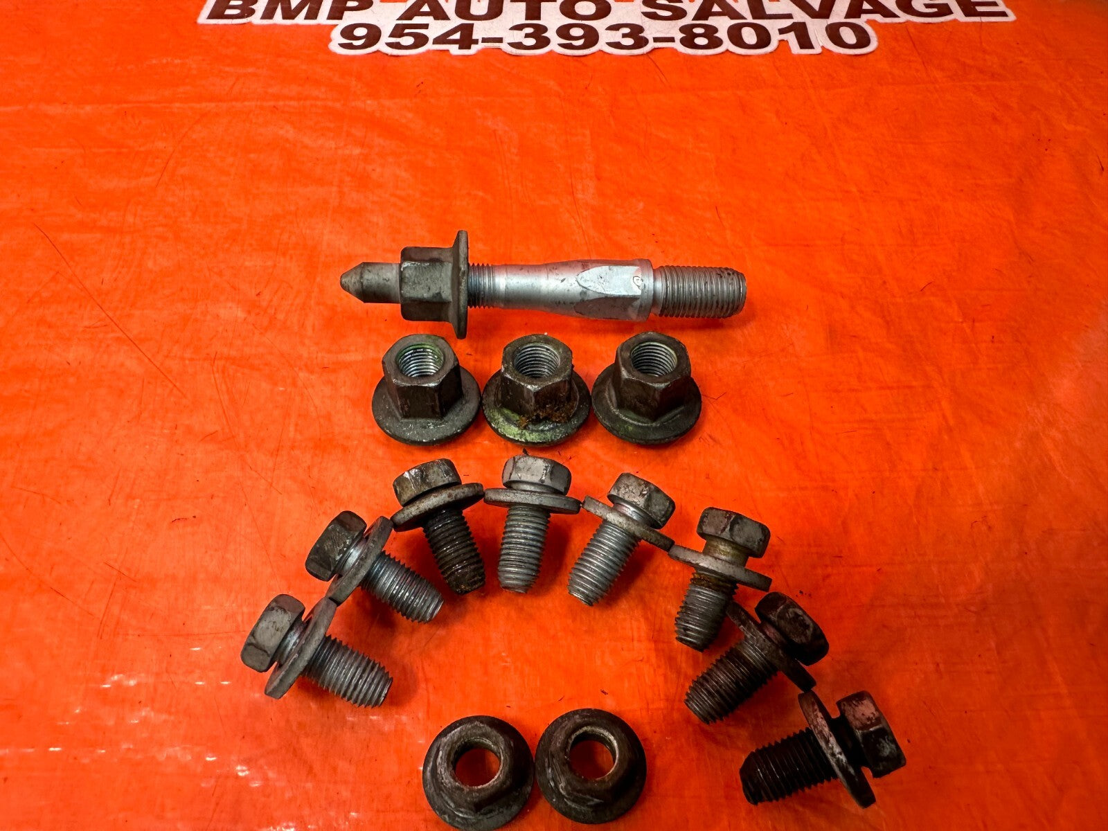 02 10 LEXUS SC430   FRONT SUBFRAME CROSSMEMBER BOLTS HARDWARE   OEM #2615