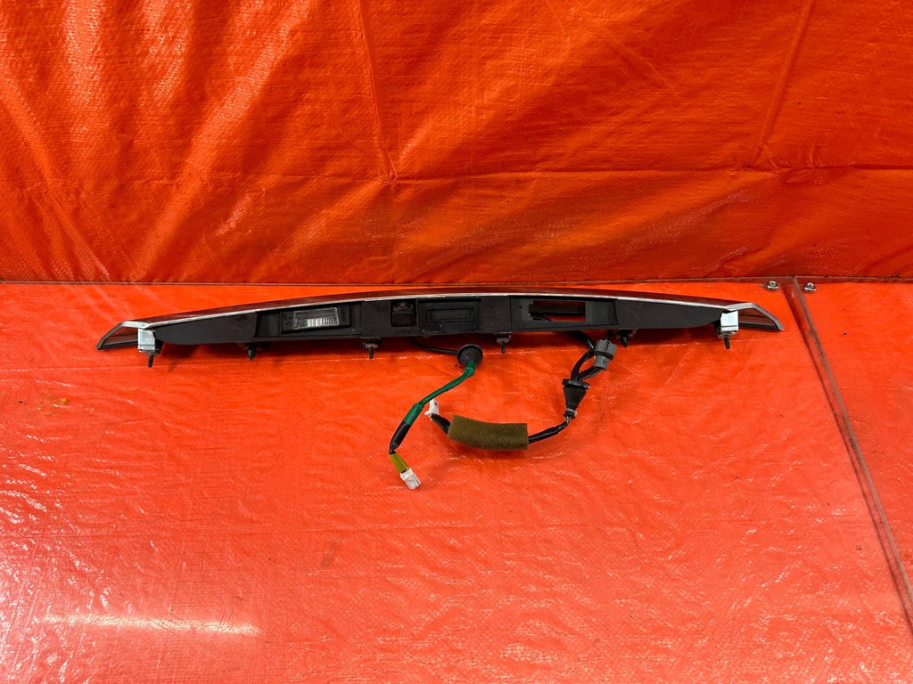 14 17 INFINITI Q50   REAR UPPER TRUNK TRIM W/ BACK UP CAMERA & INFINITI TEXT OEM16