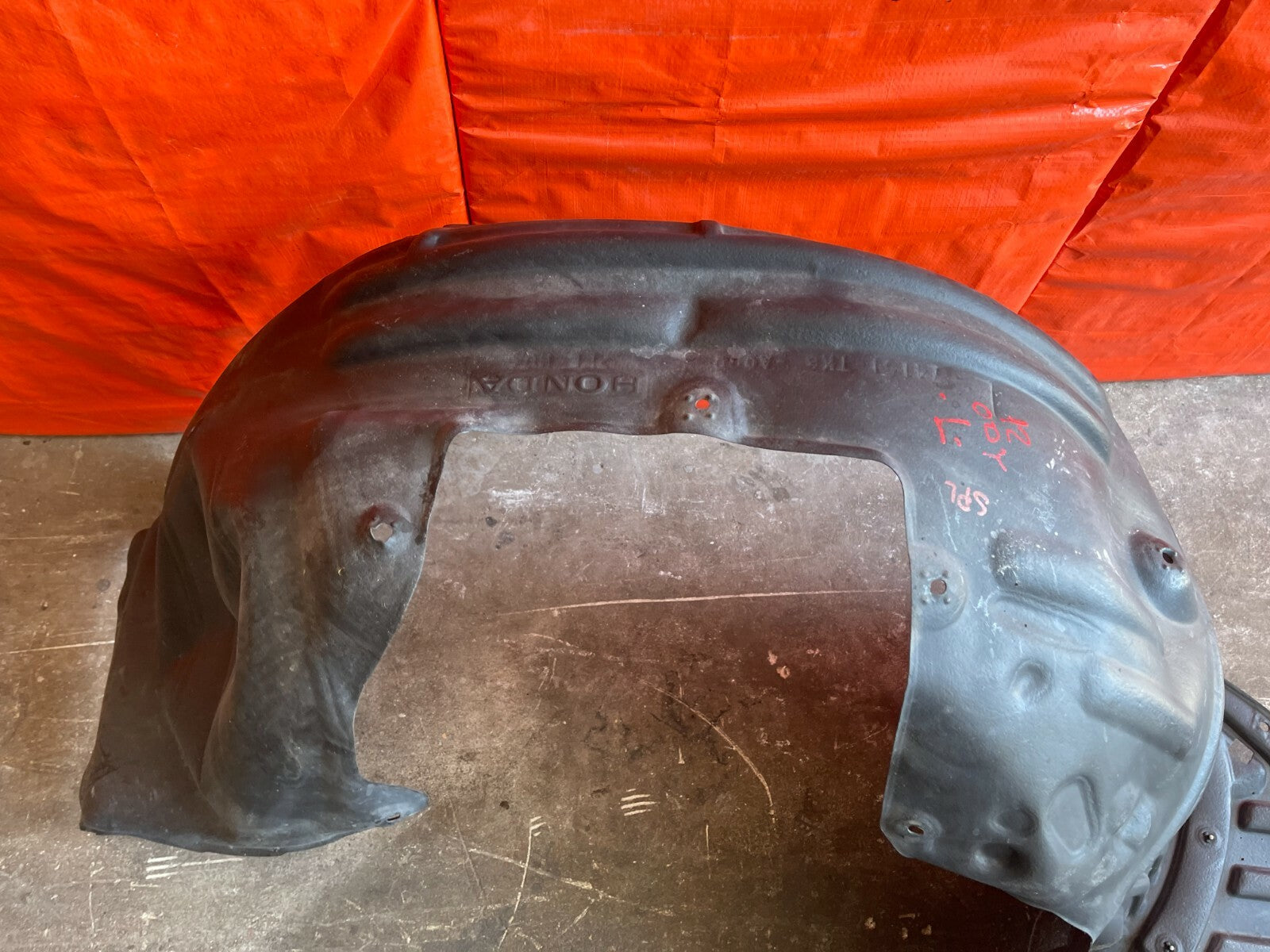 11 13 HONDA ODYSSEY   DRIVER LEFT FRONT   FENDER LINER SPLASH GUARD SHIELD   OEM5