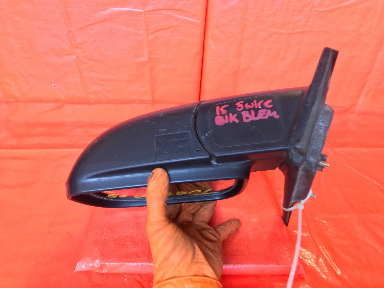 OEM 2008 2009 HYUNDAI TUCSON PASSENGER RIGHT SIDE VIEW MIRROR   5 PIN   BLACK8
