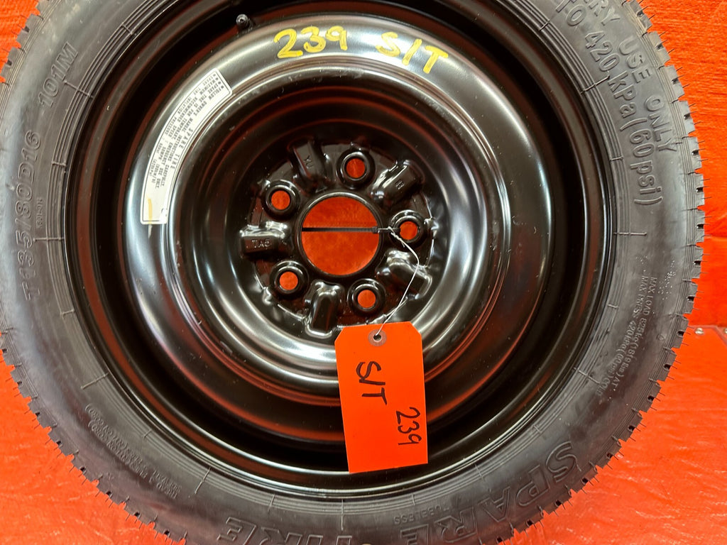 08 12 HONDA ACCORD   EMERGENCY SPARE BACK UP TIRE WHEEL RIM   OEM #2393