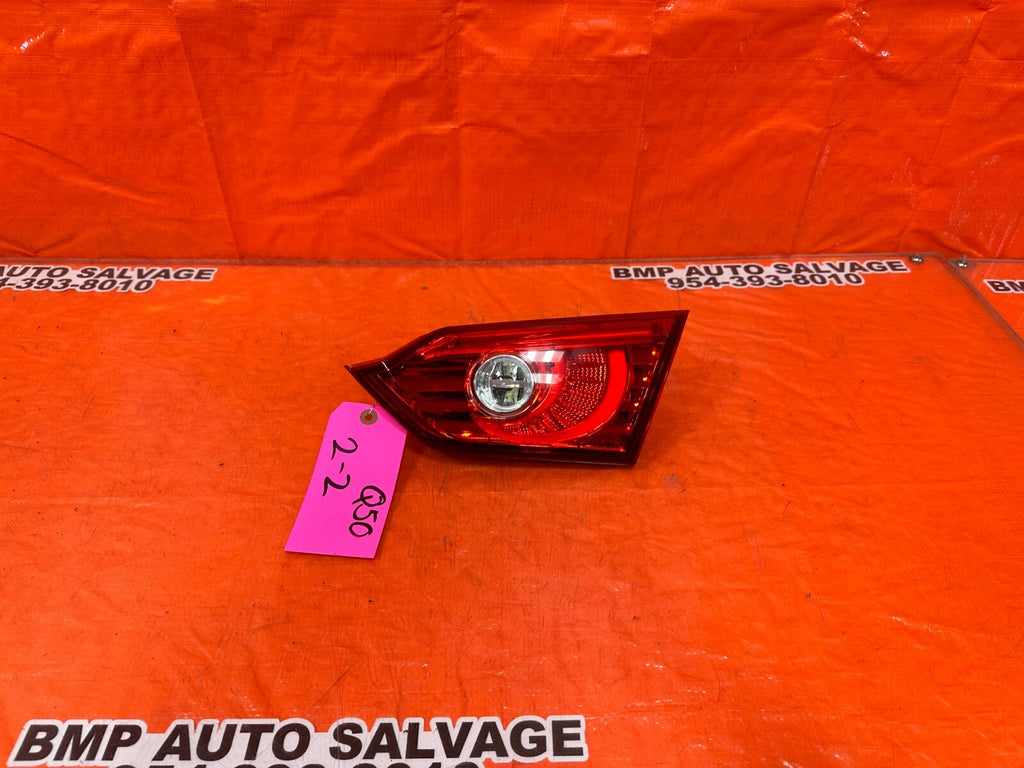 14 15 INFINITI Q50   DRIVER RIGHT TRUNK MOUNTED   INNER TAIL LIGHT LAMP OEM #Q500