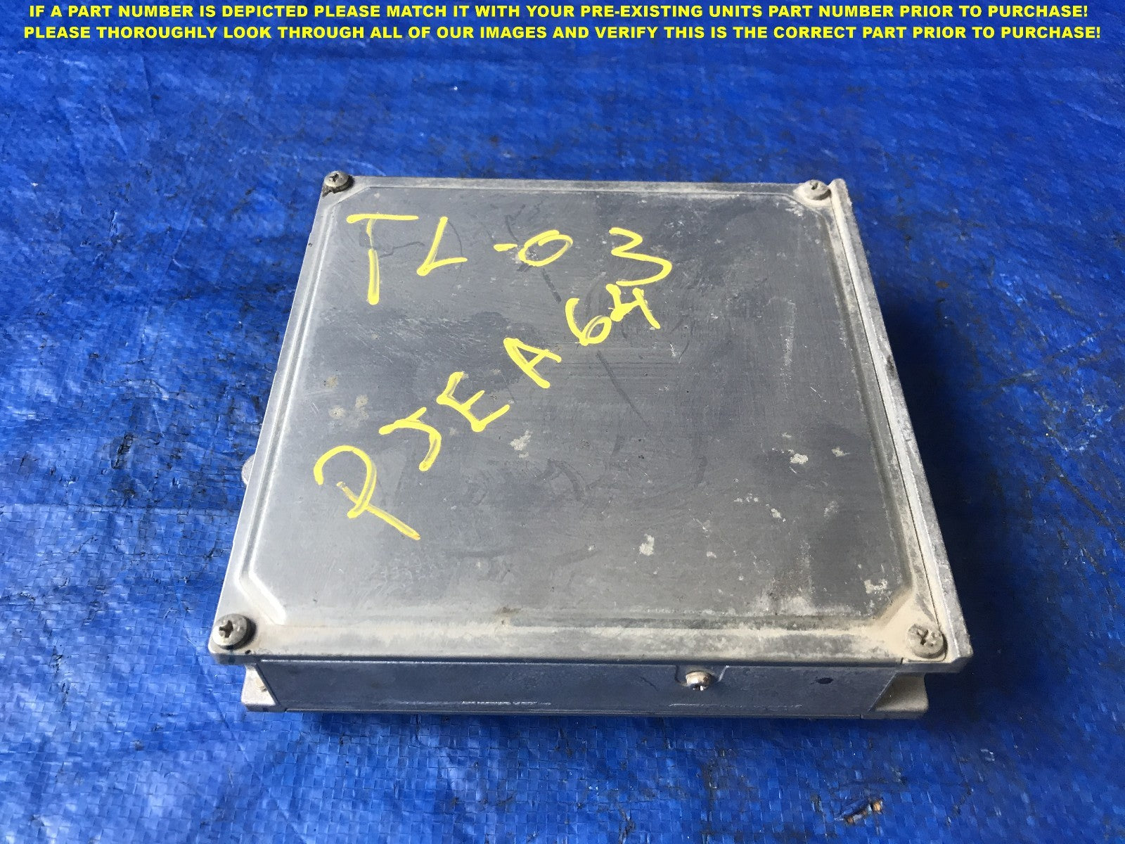 OEM 2003 03 ACURA TL ENGINE COMPUTER ECU ECM EBX   37820 PJE A64 0