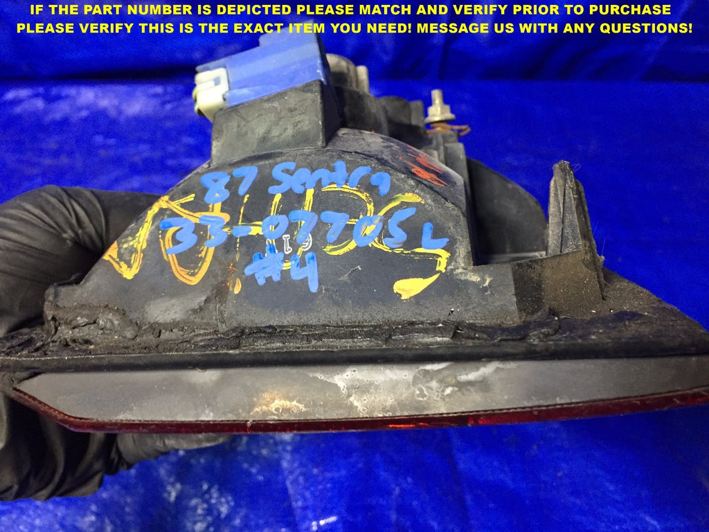 OEM 1987 NISSAN SENTRA GXE 4 DOOR HATCHBACK DRIVER LEFT TAIL LIGHT IMPERFECTION6
