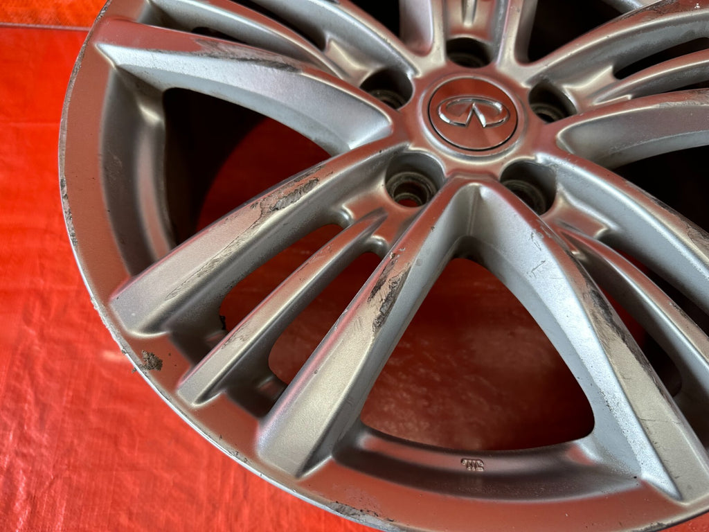 09 13 INFINITI G37 SEDAN   FACTORY WHEEL RIM   5 SPOKE   17x7.5   +45 OEM #238 12
