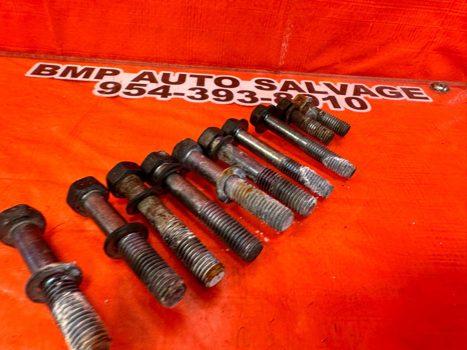 08 15 INFINITI G37 Q60 6 SPEED MANUAL TRANSMISSION BELL HOUSING BOLTS OEM #2453