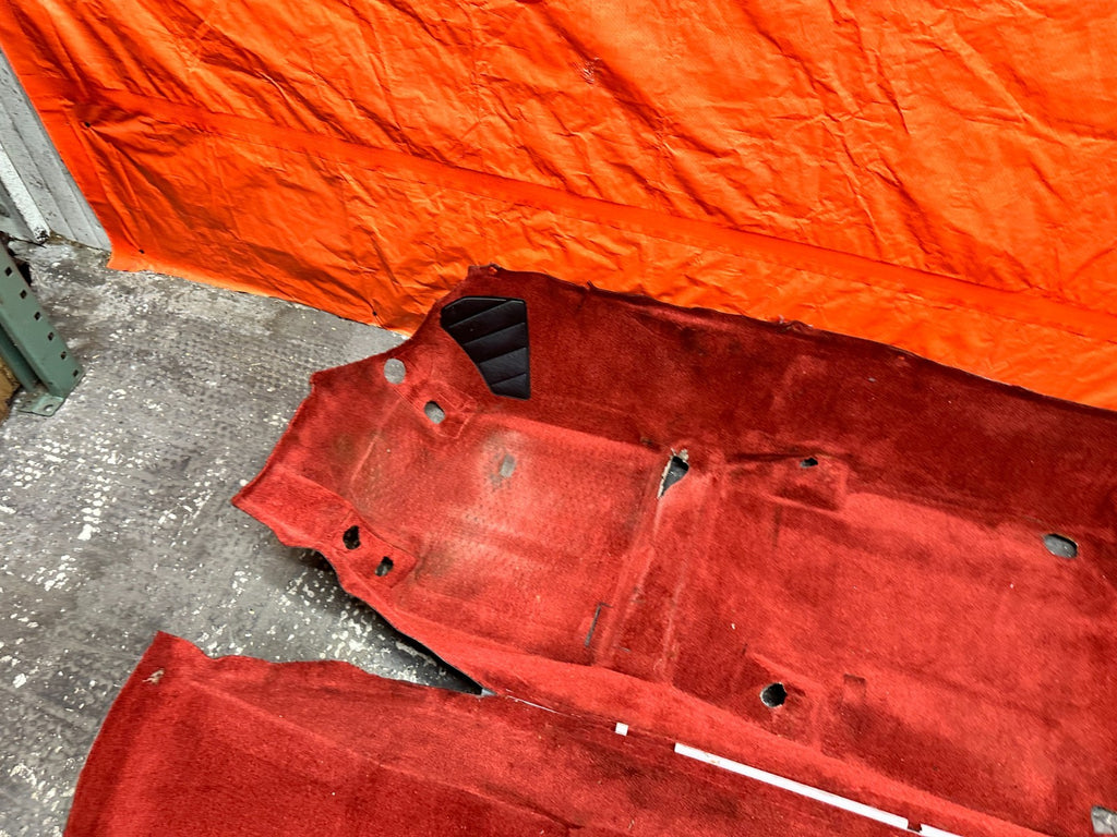 00-09 HONDA S2000 CONV 2.0L 2.2L F20C RED FLOOR CARPET MATS LEFT RIGHT OEM #S2K10