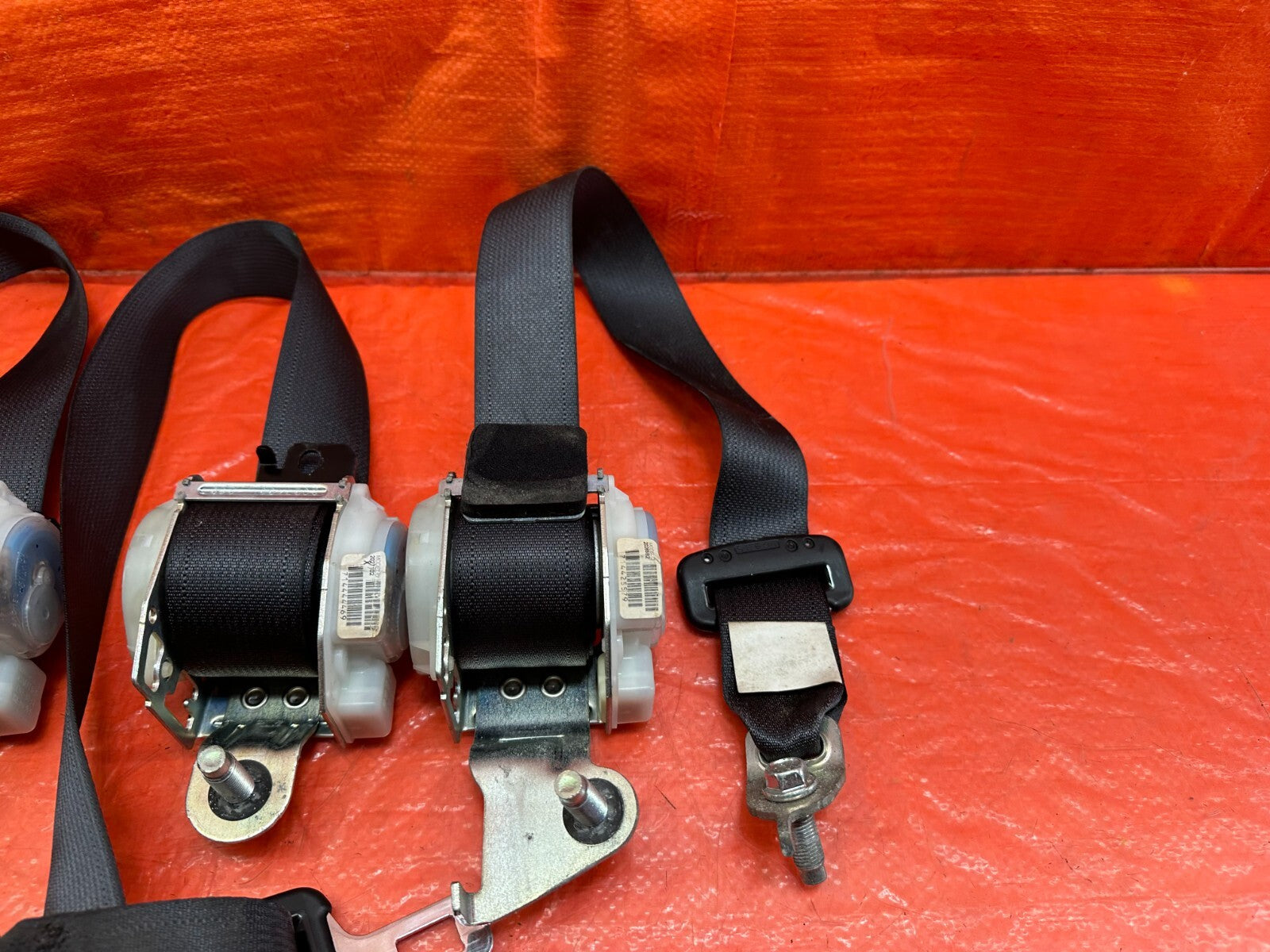 07 11 HONDA CIVIC SI SEDAN REAR SEAT SAFETY BELT SET   LEFT RIGHT BELTS OEM #2206