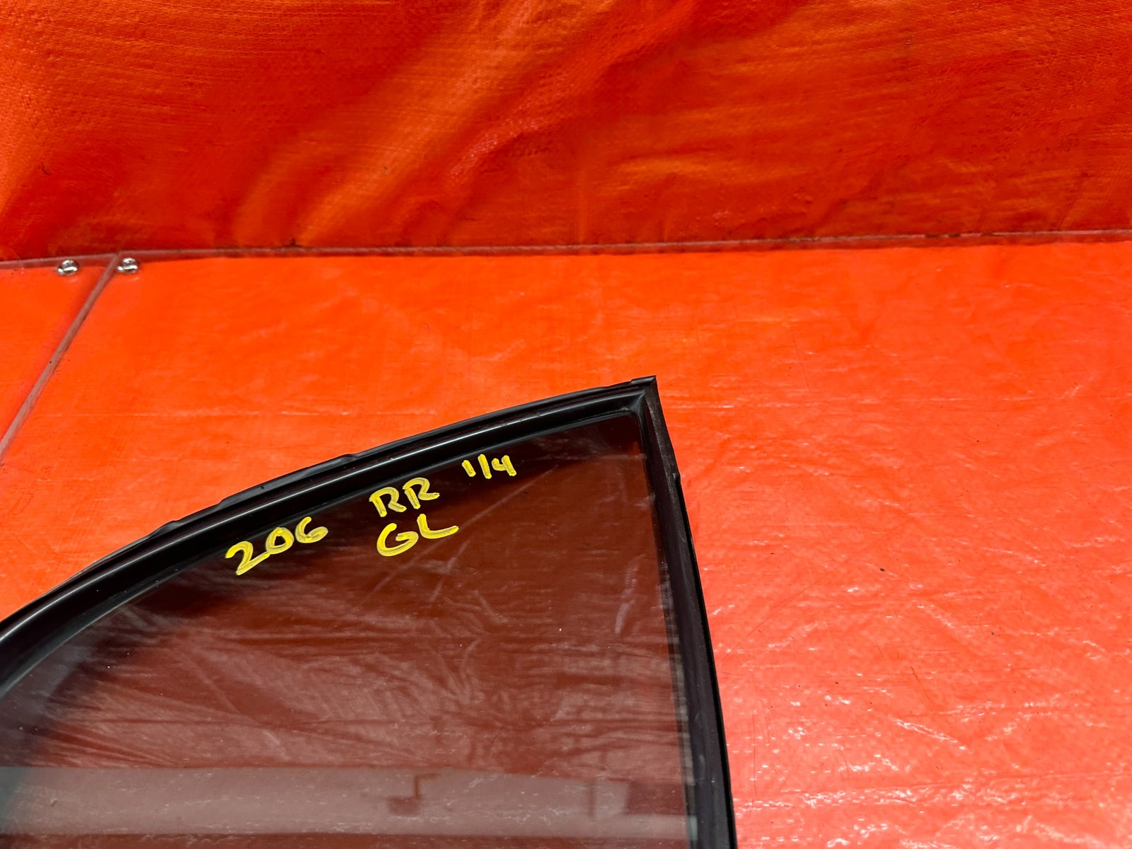 08 15 LANCER EVOLUTION X EVO 10   DRIVER RIGHT REAR 1/4 QUARTER GLASS WINDOW 2065
