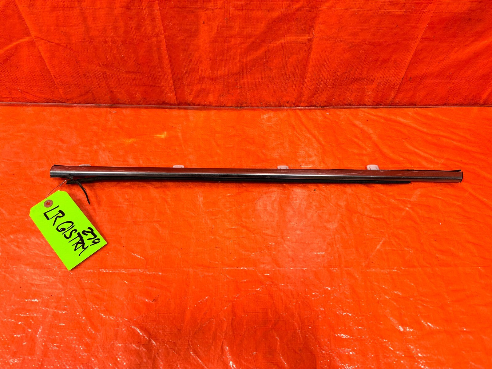 09 14 ACURA TSX   LEFT REAR EXTERIOR WINDOW GLASS TRIM BELT MOLDING   OEM #2790