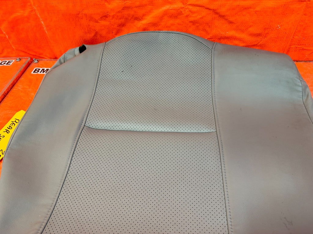 02 04 ACURA RSX GRAY PASSENGER RIGHT REAR UPPER SEAT SKIN LEATHER COVER OEM 2544