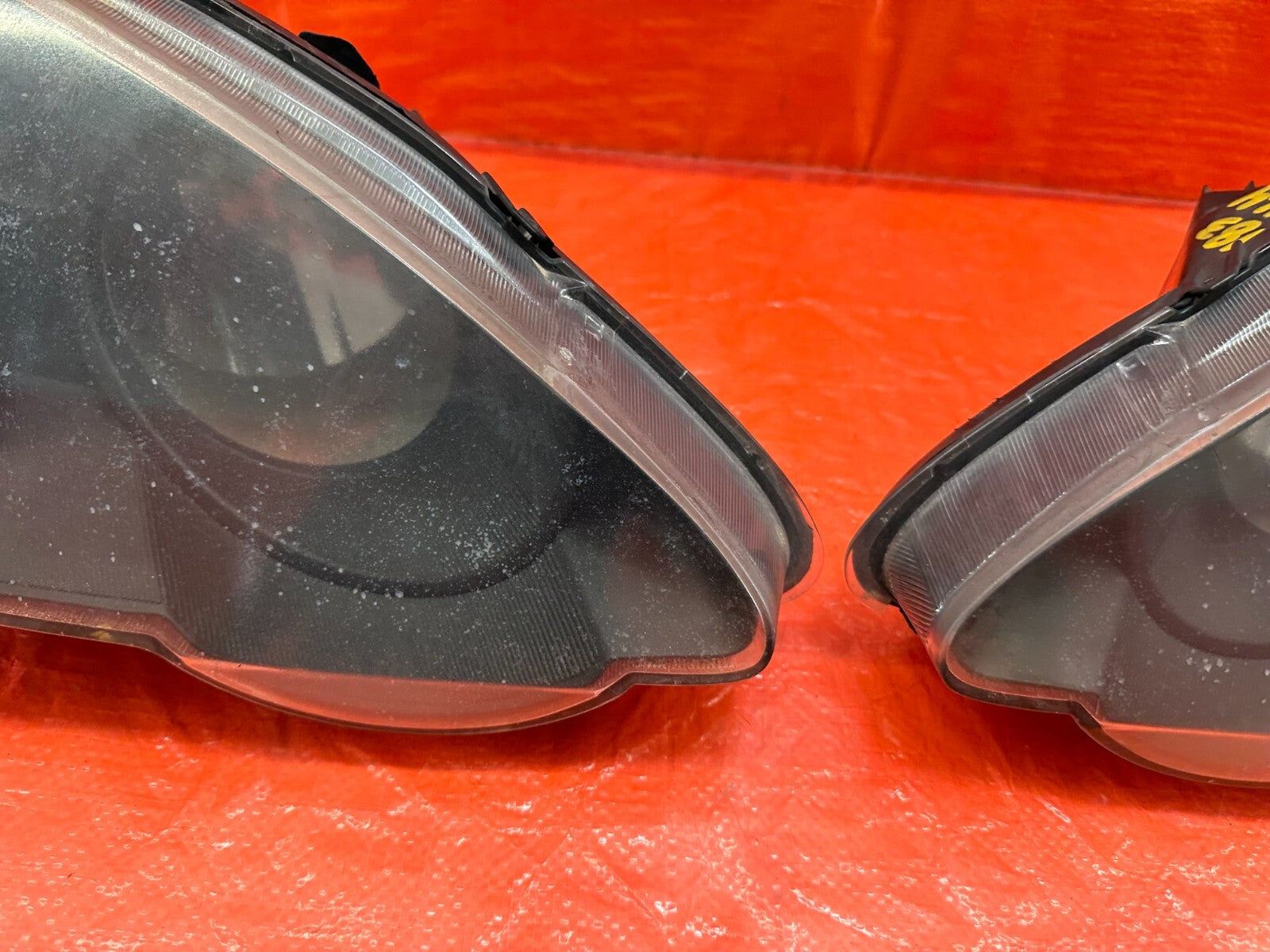 02 04 ACURA RSX   AFTERMARKET BRAND BLACK HOUSING HEADLIGHTS   LEFT & RIGHT #18313