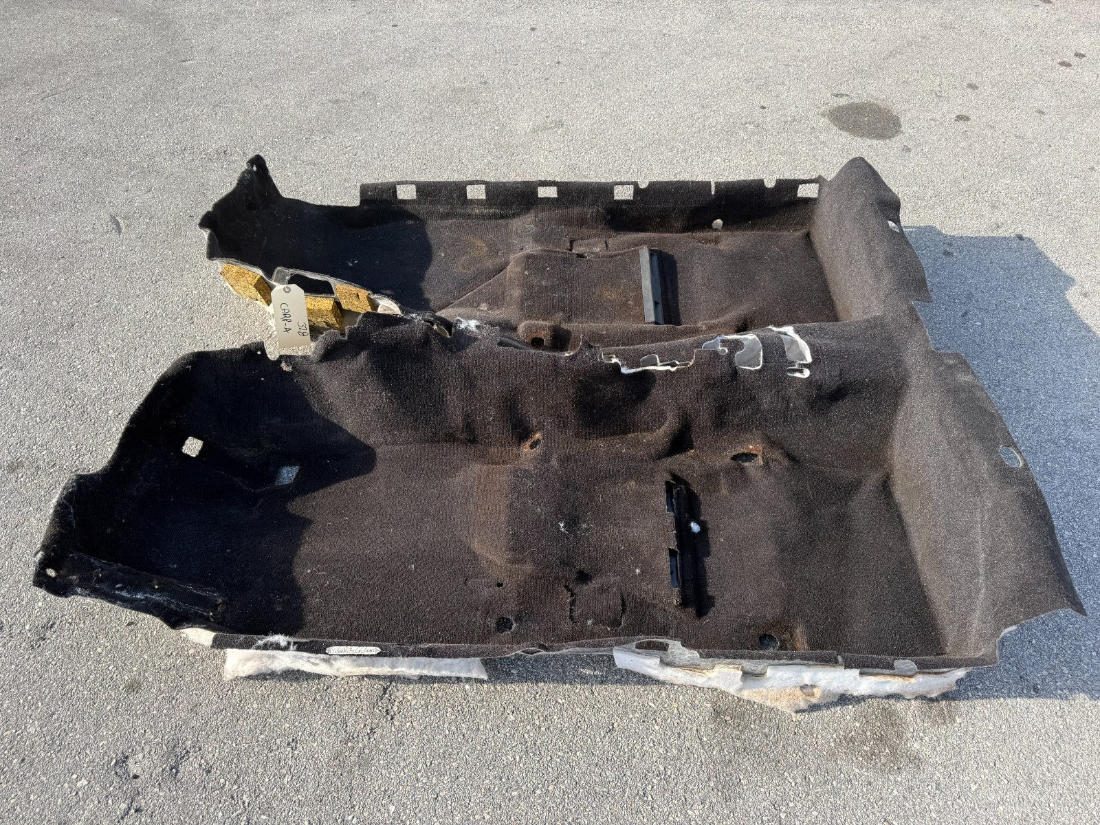 08 15 INFINITI G37 Q60 COUPE INTERIOR FLOOR MAT FLOORING CARPET BLACK #3280
