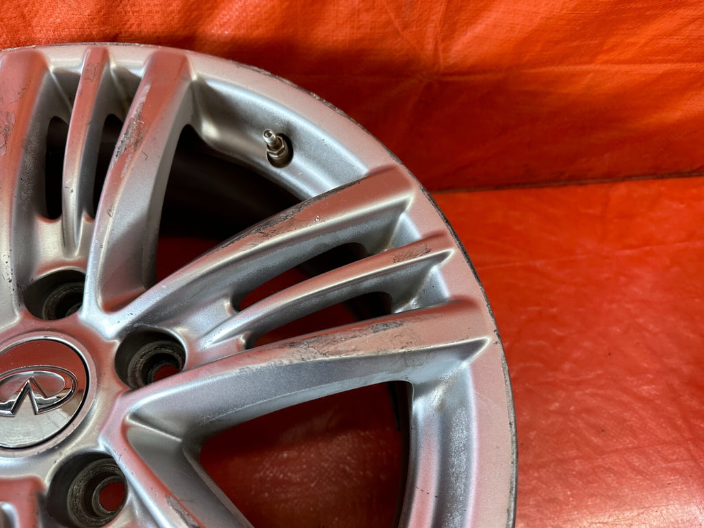 09 13 INFINITI G37 SEDAN   FACTORY WHEEL RIM   5 SPOKE   17x7.5   +45 OEM #238 15