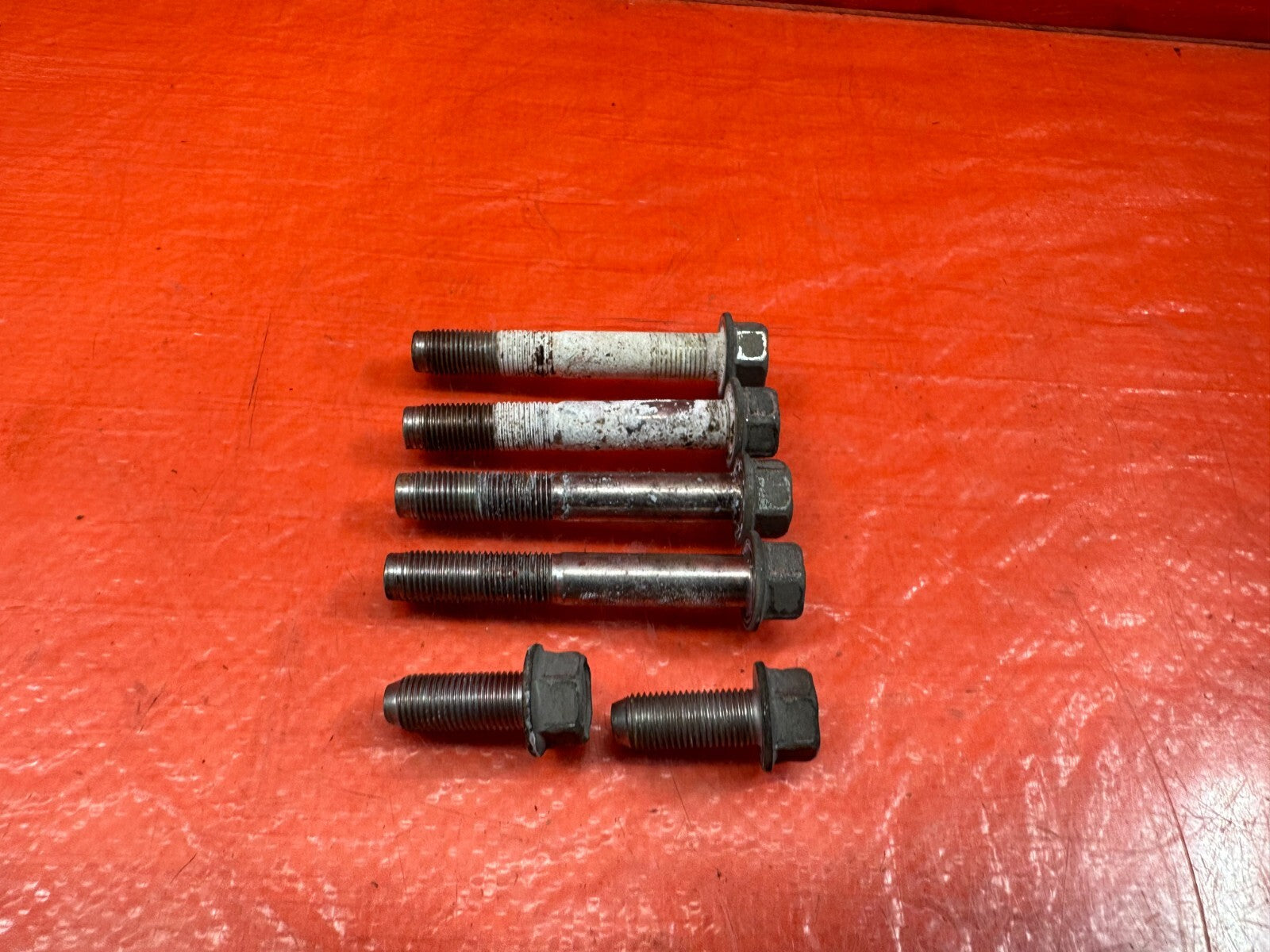 09 12 LANCER EVOLUTION X EVO 10   REAR SUB FRAME CROSS MEMBER BOLTS HARDWARE 2068