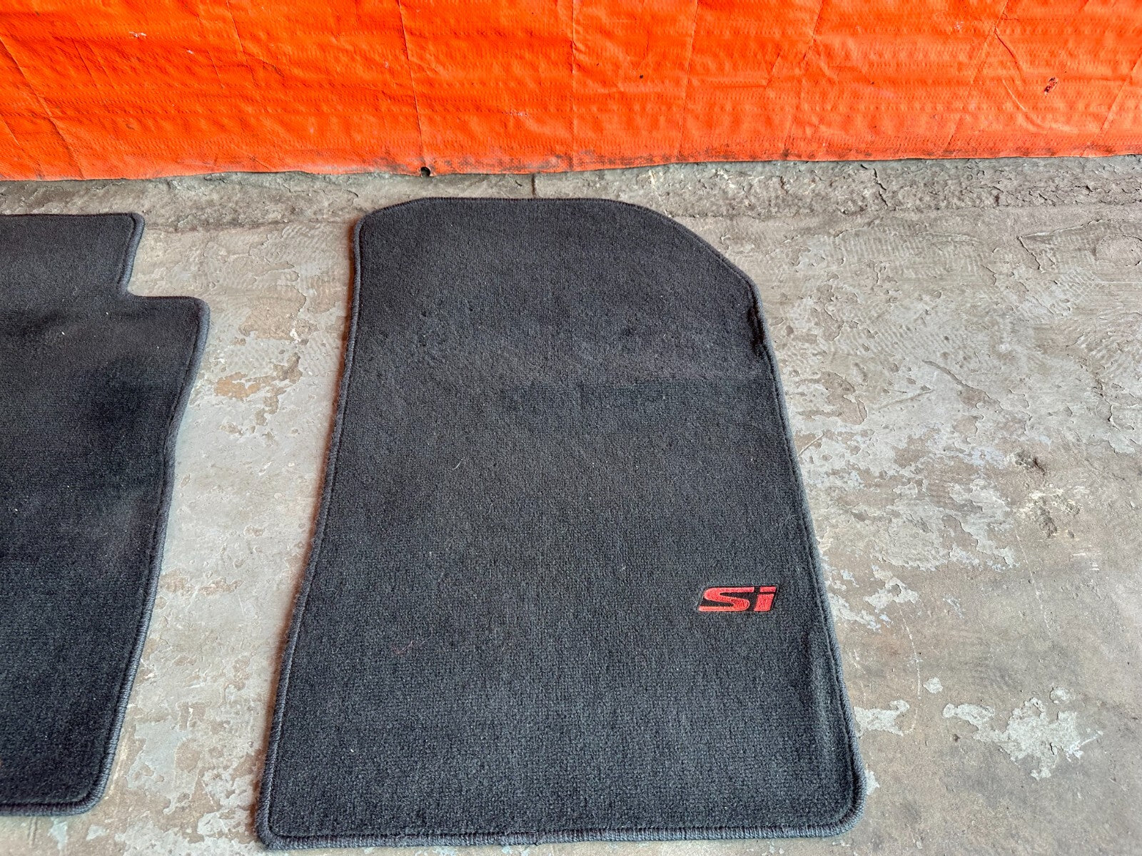 06 11 HONDA CIVIC SI 2D COUPE FLOOR MAT SET BLACK LEFT RIGHT FRONT REAR OEM #2375