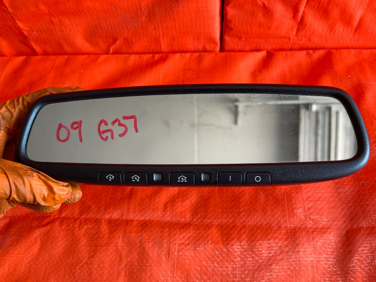 08 13 INFINITI G37 SPORT 2D COUPE   INTERIOR REAR VIEW MIRROR   OEM OE FACTORY2
