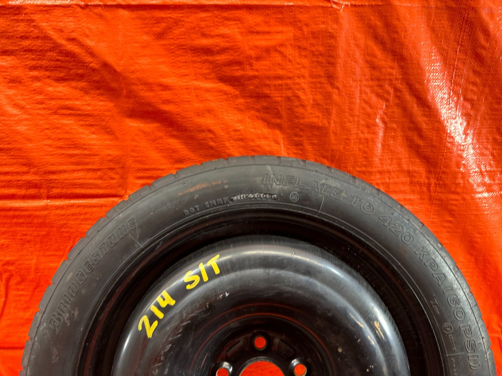 08 15 LANCER EVOLUTION X EVO 10   EMERGENCY SPARE BACK UP TIRE WHEEL RIM OEM 2148