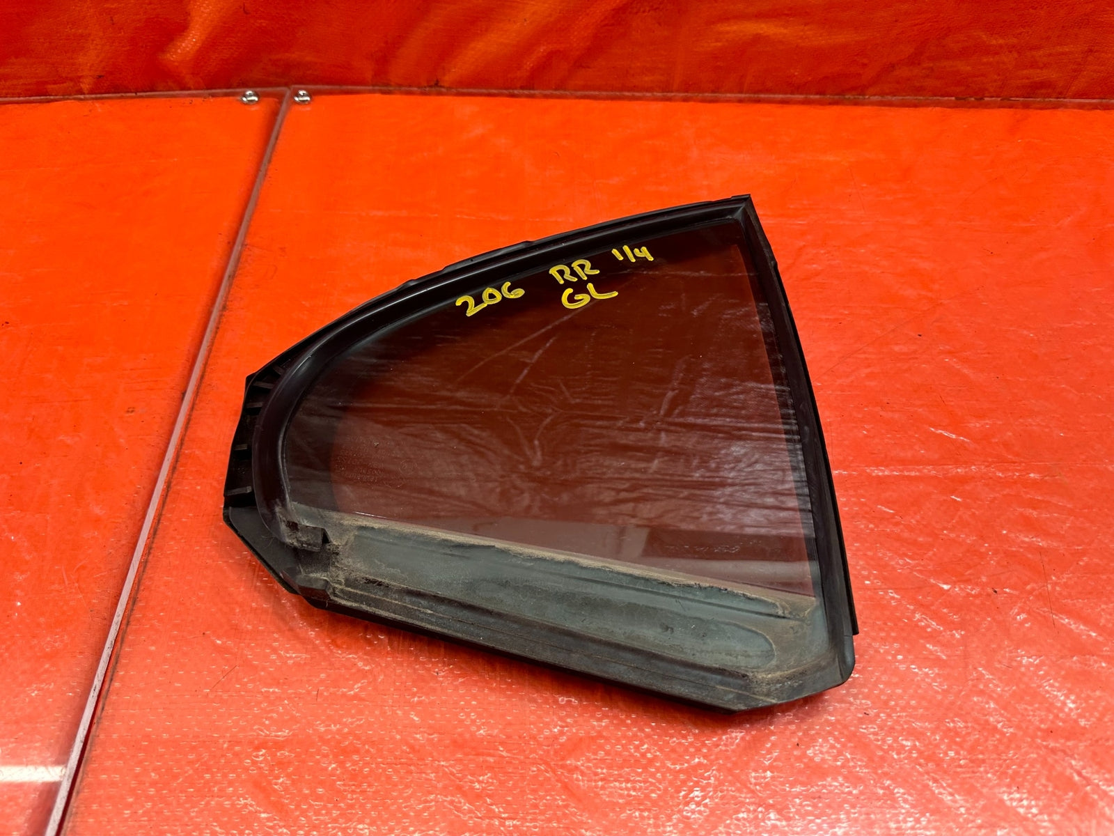 08 15 LANCER EVOLUTION X EVO 10   DRIVER RIGHT REAR 1/4 QUARTER GLASS WINDOW 2060