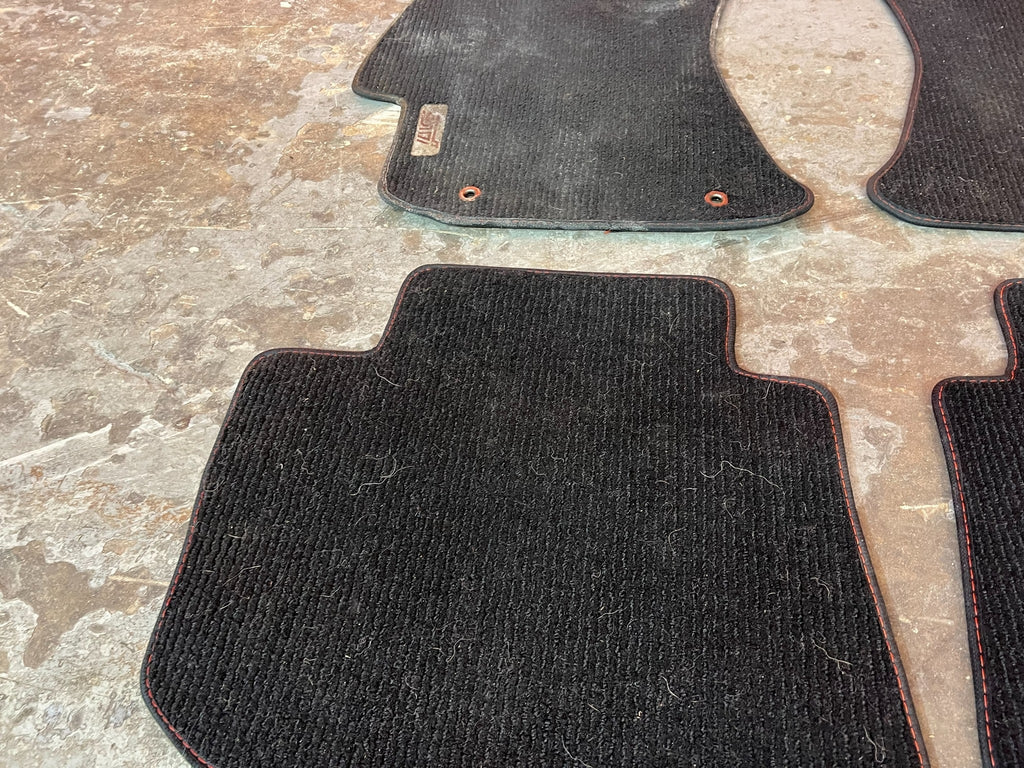 15 20 SUBARU WRX STI   FLOOR MAT SET   BLACK COLOR LEFT RIGHT FRONT REAR OEM 17015