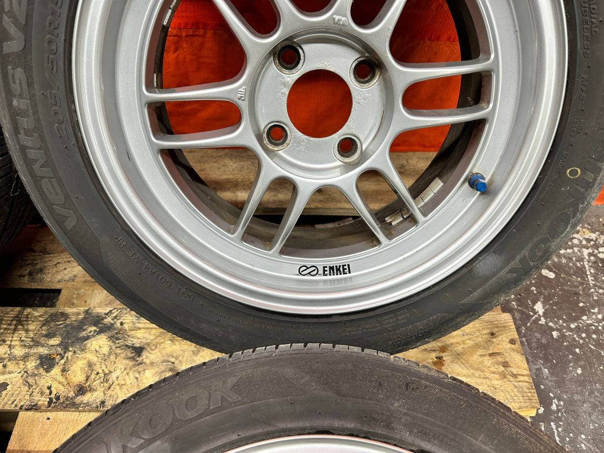 ENKEI RPF1 15x7 +41 4x100 WHEELS RIMS SET HONDA CIVIC INTEGRA MIATA CIVIC DEL SO5