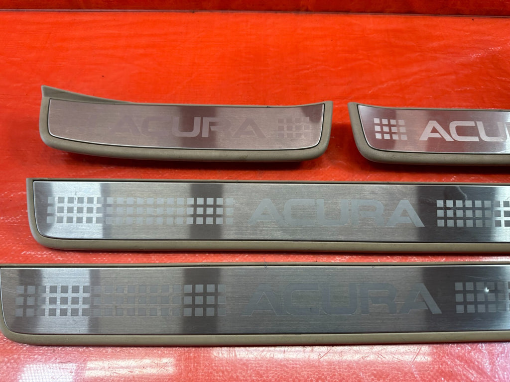 04 08 ACURA TSX   FLOOR PILLAR SCUFF PLATE SET LEFT RIGHT FRONT REAR   OEM #2058
