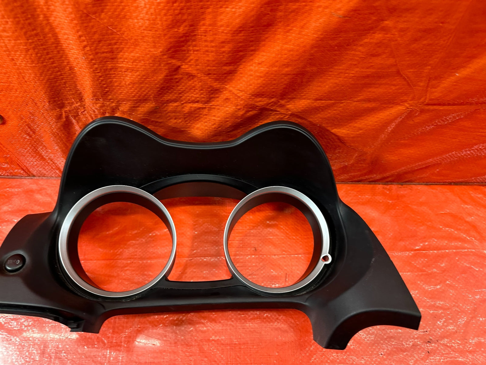 08 15 LANCER EVOLUTION X EVO 10 INSTRUMENT GAUGE CLUSTER BEZEL TRIM OEM #2176