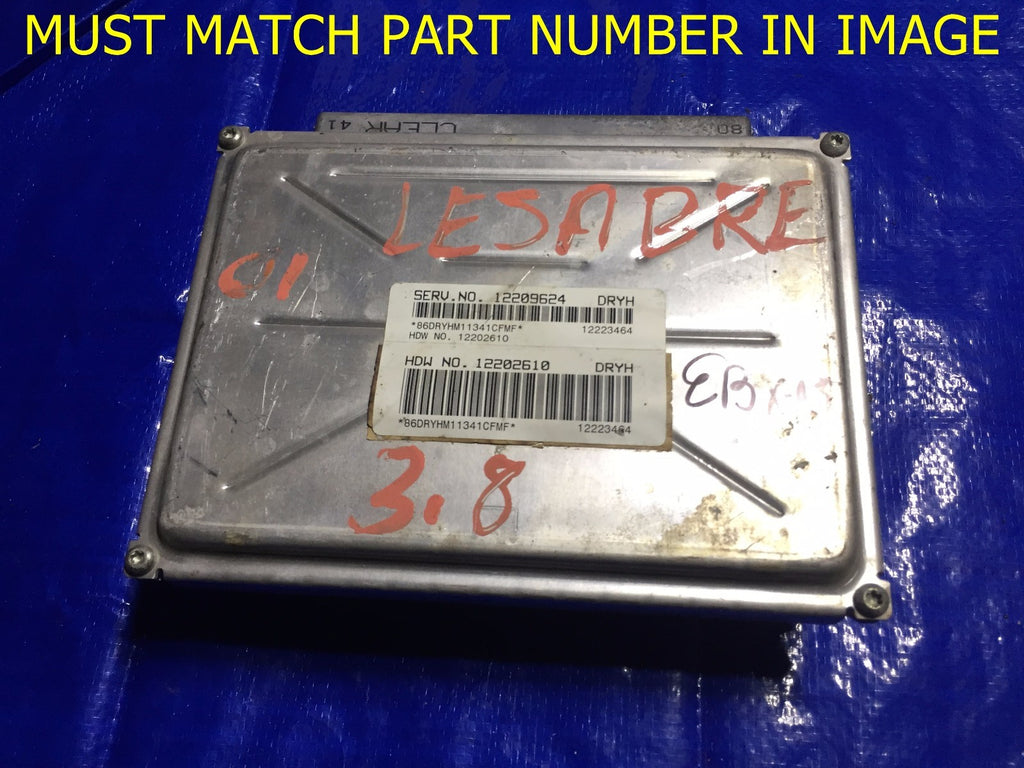 OEM 2001 BUICK LESABRE  ENGINE COMPUTER ECU ECM BRAIN EBX MODULE 122234640