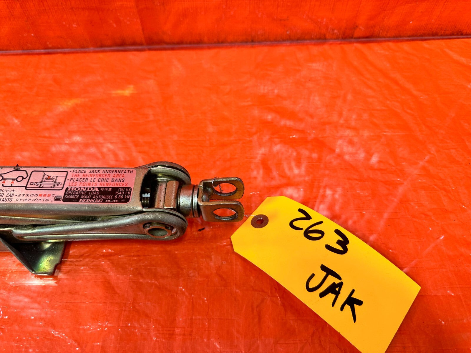 97 01 HONDA PRELUDE SPARE TIRE TOOL JACK   OEM #2635