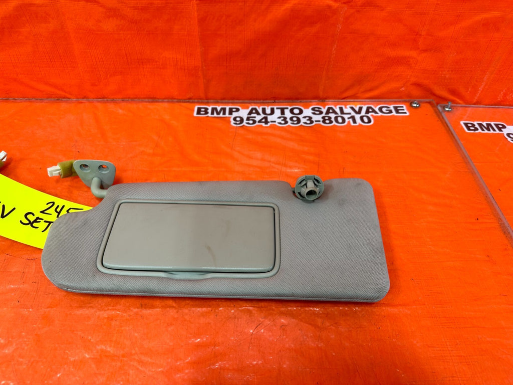 08 15 INFINITI G37 & Q60    LEFT AND RIGHT SUN VISORS PAIR SET OEM FACTORY #24514