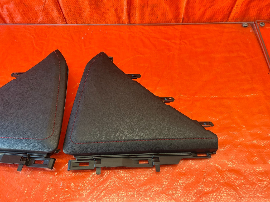 13 16 SCION FRS & 17 20 86   BLACK W/ RED STITCHING   KNEE TRIM   LEFT & RIGHT4