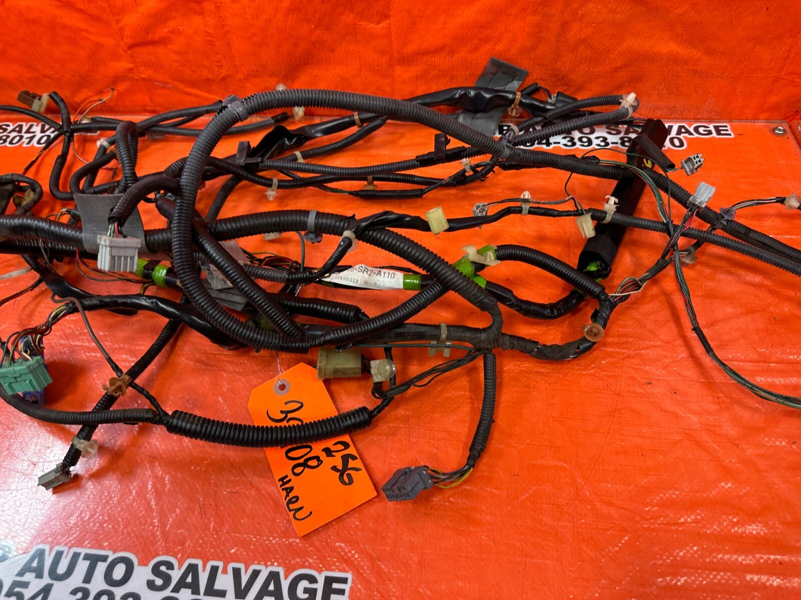 1994 94 HONDA DEL SOL   INTERIOR FLOOR WIRING HARNESS WIRE LOOM OEM FACTORY #2564