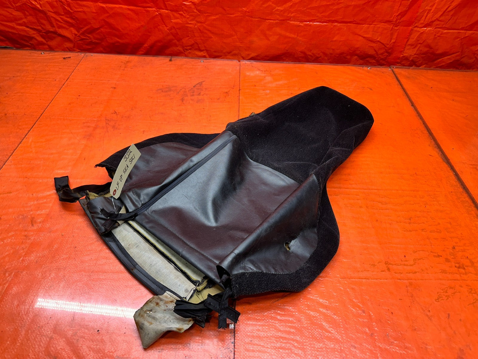 92 96 HONDA PRELUDE LEFT FRONT UPPER SEAT CLOTH SKIN OEM #3329