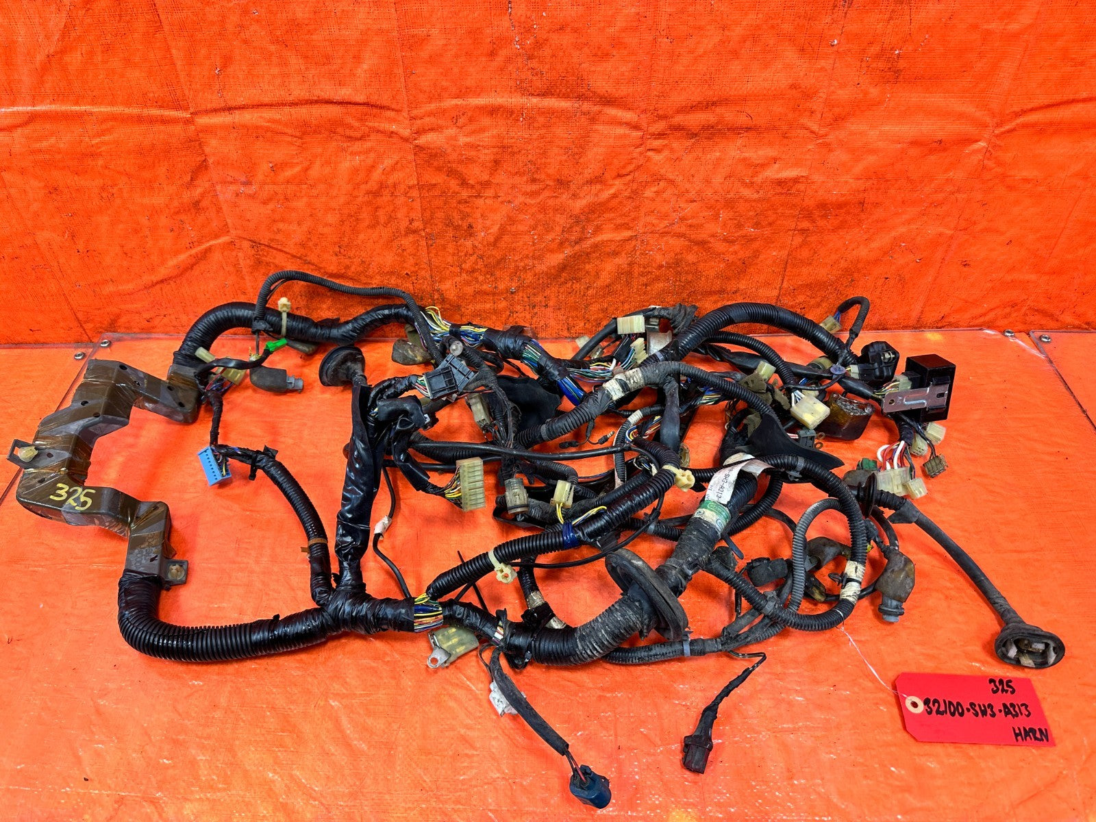 90 91 HONDA CIVIC HATCHBACK INTERIOR FIREWALL CABIN WIRING WIRE HARNESS OEM 3250