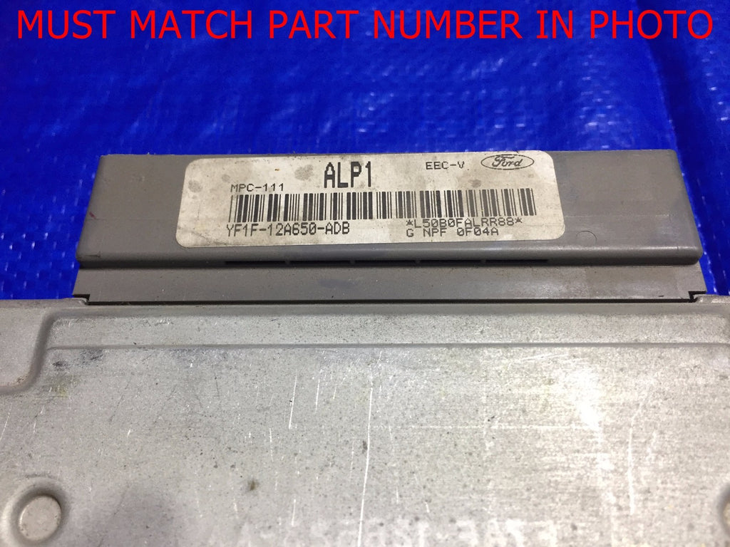 OEM 2000 FORD TAURUS ENGINE COMPUTER ECU ECM BRAIN EBX YF1F 12A650 ADB1