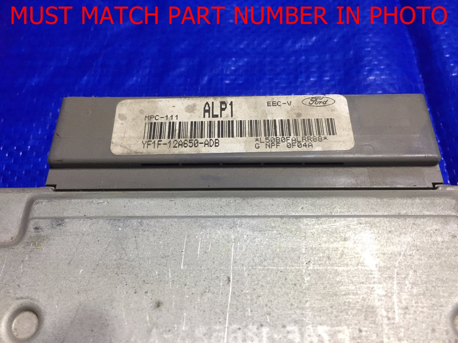 OEM 2000 FORD TAURUS ENGINE COMPUTER ECU ECM BRAIN EBX YF1F 12A650 ADB1