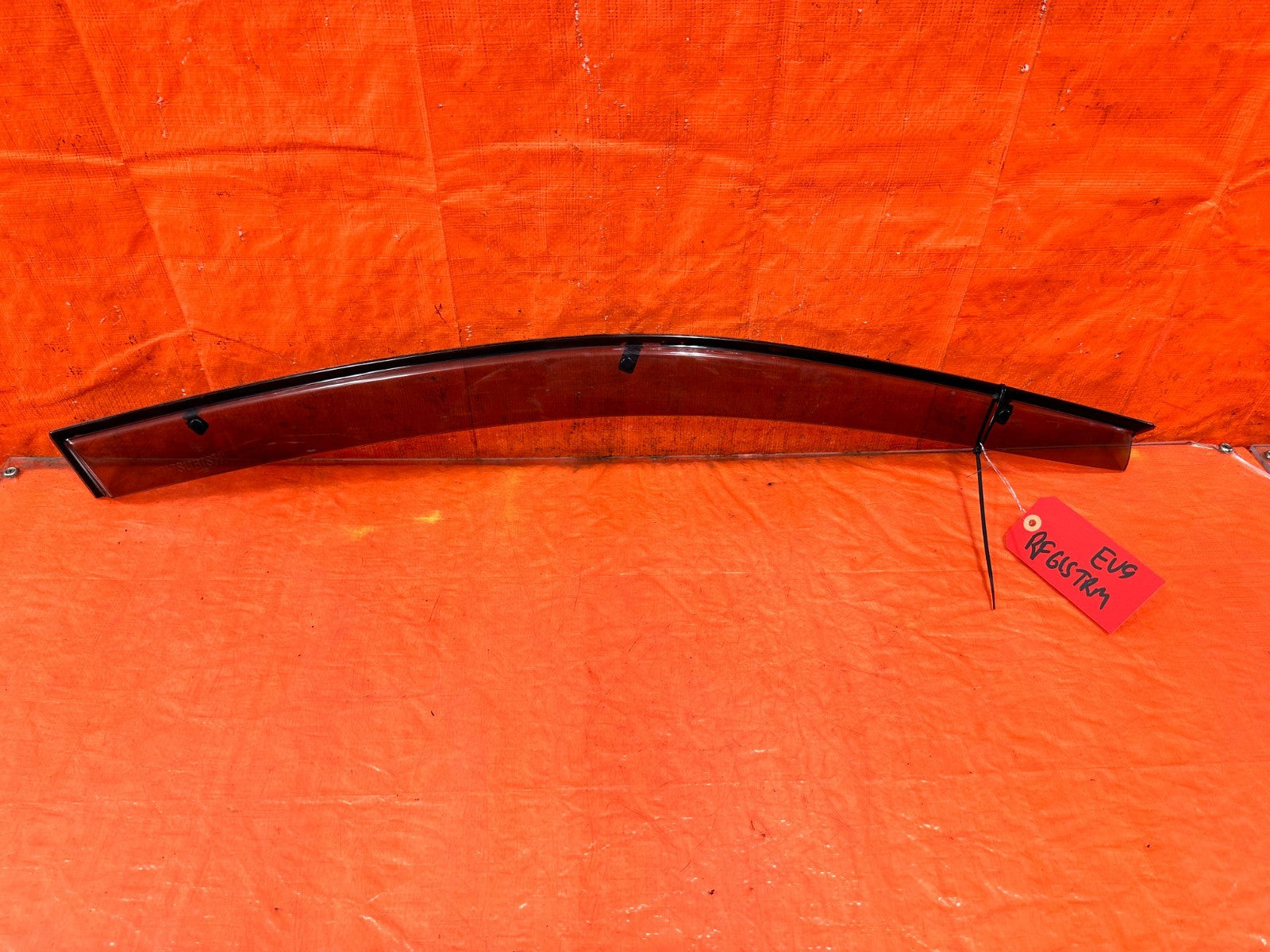 03 05 LANCER EVOLUTION EVO VIII IX 8 9   RIGHT FRONT WINDOW VISOR   OEM  GENUINE0
