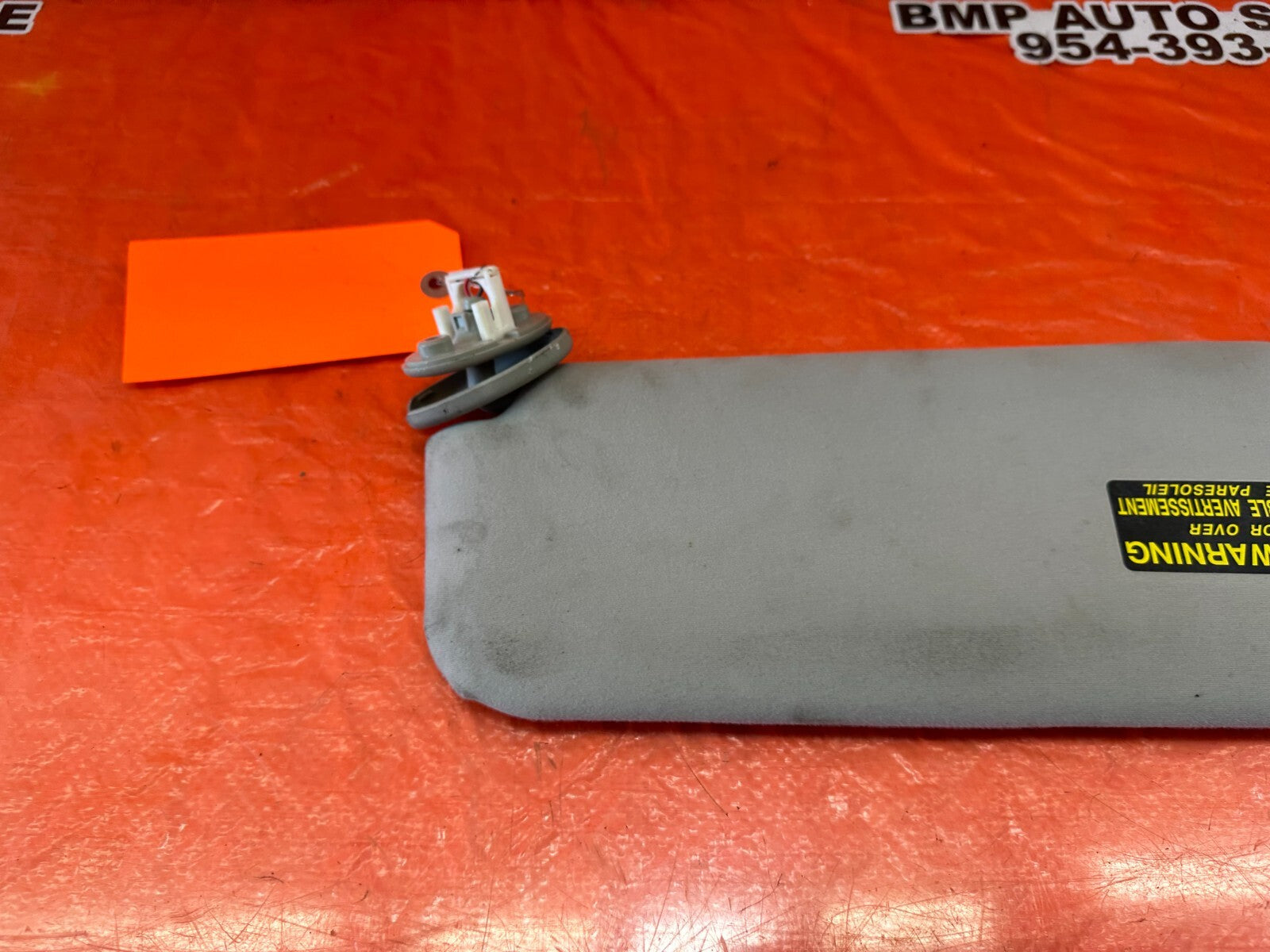 07 09 LEXUS ES350   PASSENGER RIGHT SUN VISOR   LIGHT GRAY   OEM FACTORY #2447