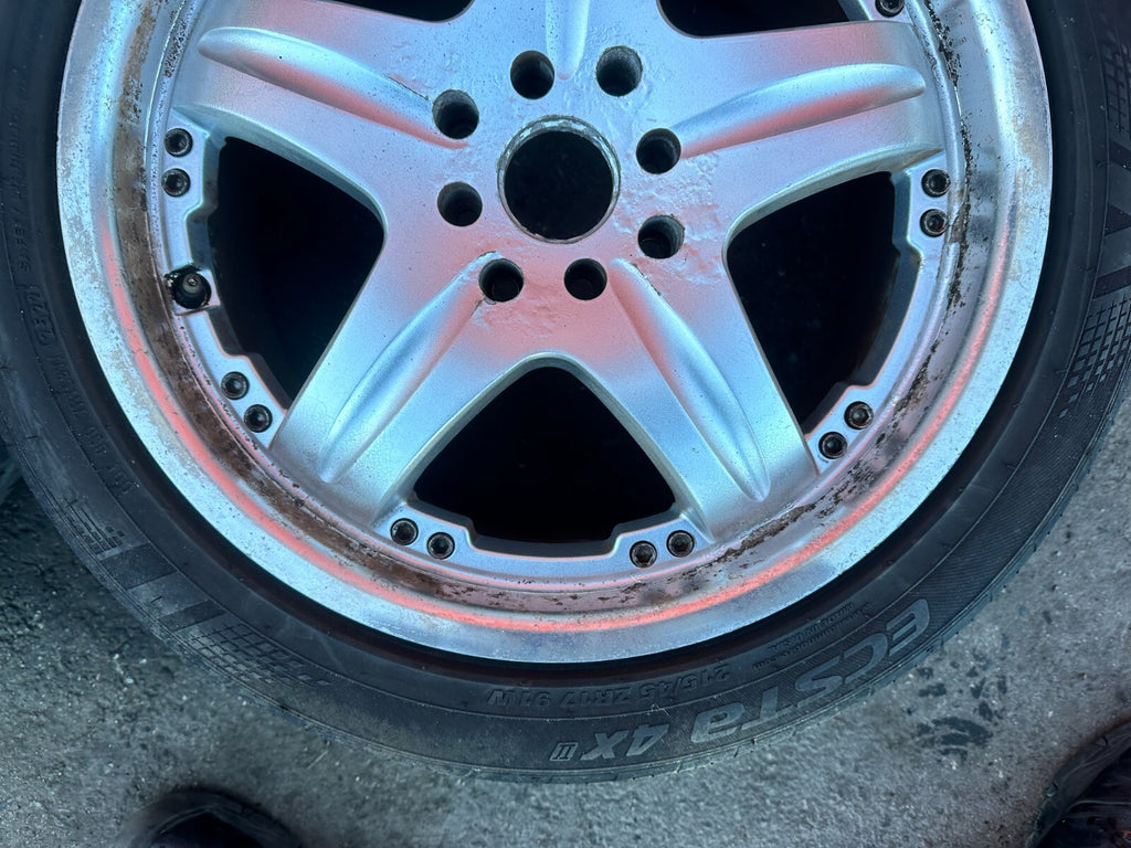 92 96 HONDA PRELUDE   5 SPOKE WHEELS AND TIRES   17 INCH   #2739