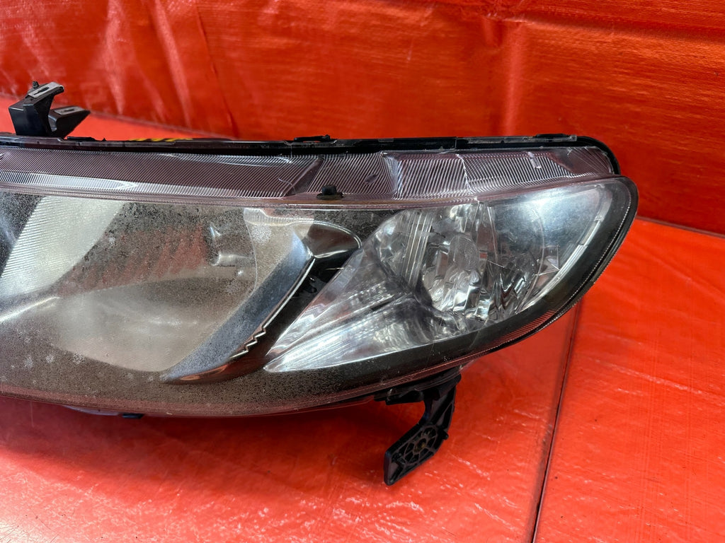 06 08 HONDA CIVIC SEDAN   LEFT & RIGHT AFTERMARKET BLACK HOUSING HEADLIGHTS #22016