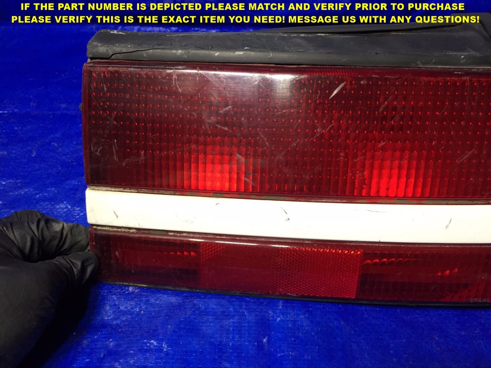 OEM 1990 1991 MITSUBISHI ECLIPSE PASSENGER RIGHT TAIL LIGHT WHITE 043 8554 5