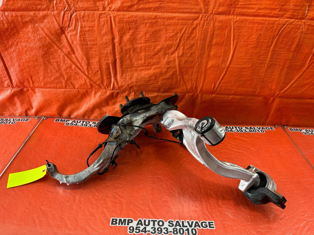08 15 INFINITI G37 COUPE S RWD LEFT FRONT SPINDLE W/ LOWER CONTROL ARM OEM #2459
