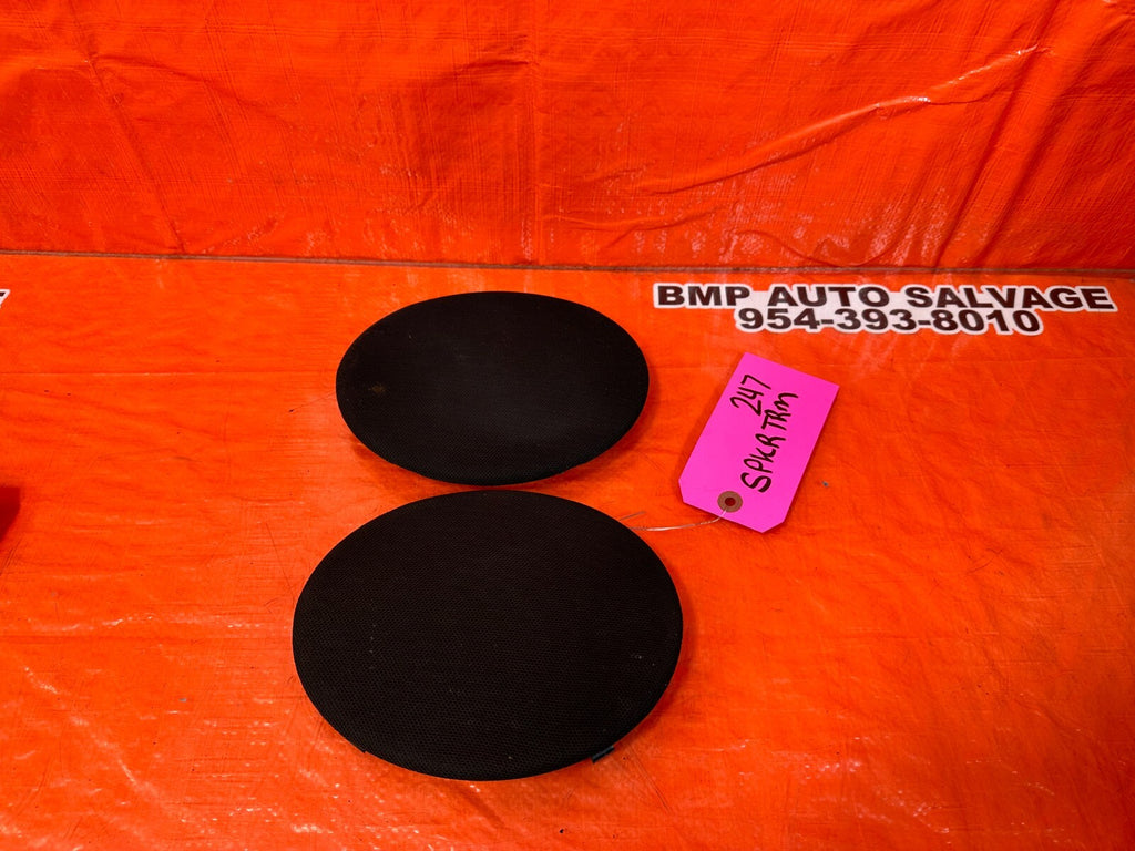 94 01 ACURA INTEGRA   2D   FRONT DOOR PANEL SPEAKER COVER LEFT / RIGHT BLACK OEM0