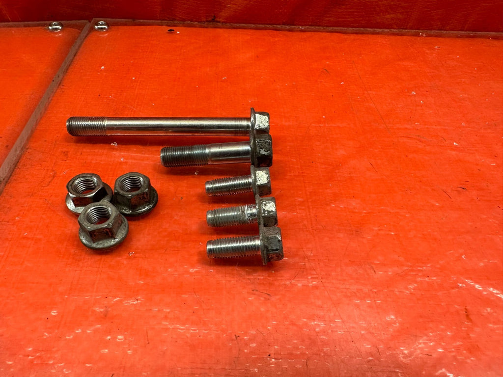 09 12 LANCER EVOLUTION X EVO 10 4B11T ENGINE POST MOUNT BOLTS HARDWARE OEM #2065
