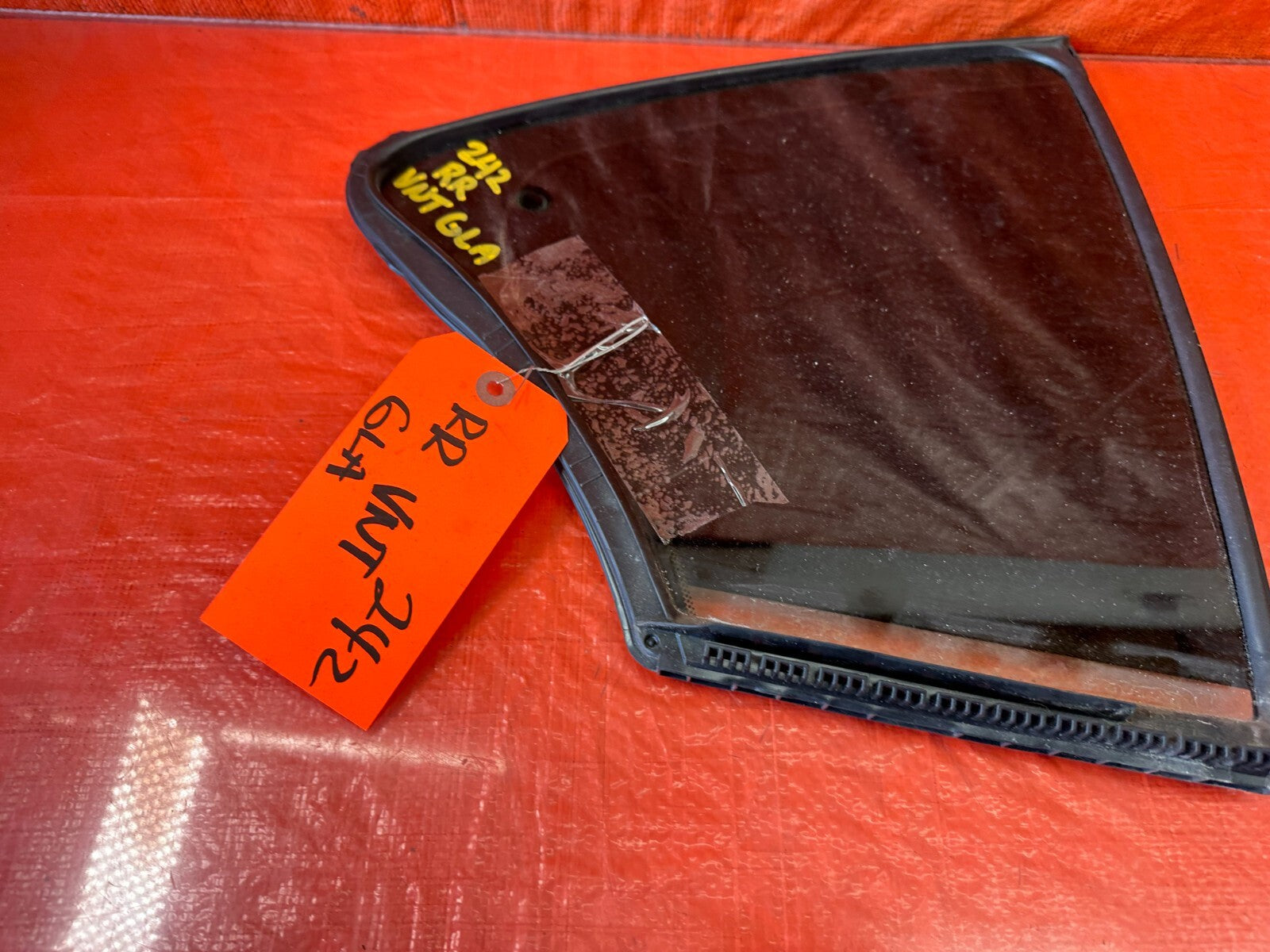 14 17 INFINITI Q50   QUARTER DOOR GLASS WINDOW   DRIVER LEFT REAR   OEM #2422