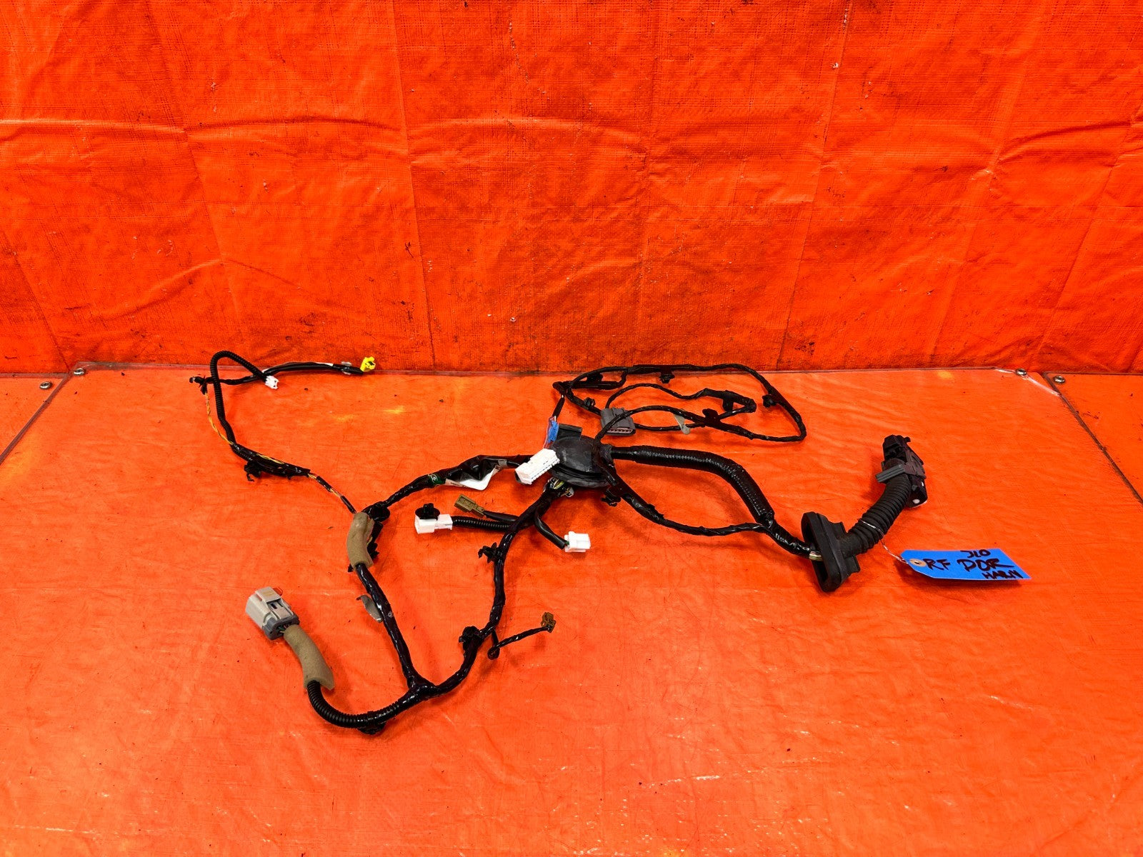 09 13 INFINITI G37 CONVERTIBLE   PASSENGER RIGHT DOOR HARNESS WIRE LOOM OEM 3100
