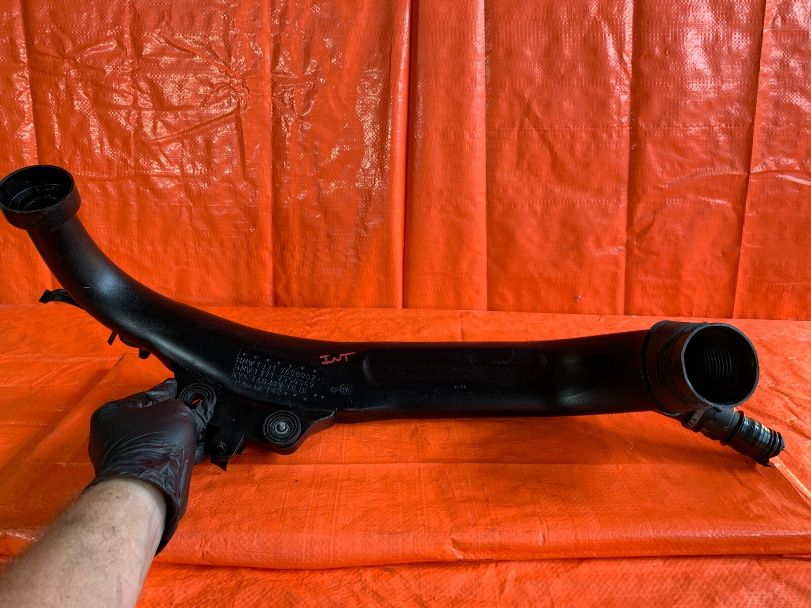 OEM 2007 BMW 335Xi 335i AWD N54 AIR INDUCTION INTAKE PIPE TUBE 1371 7600002 050