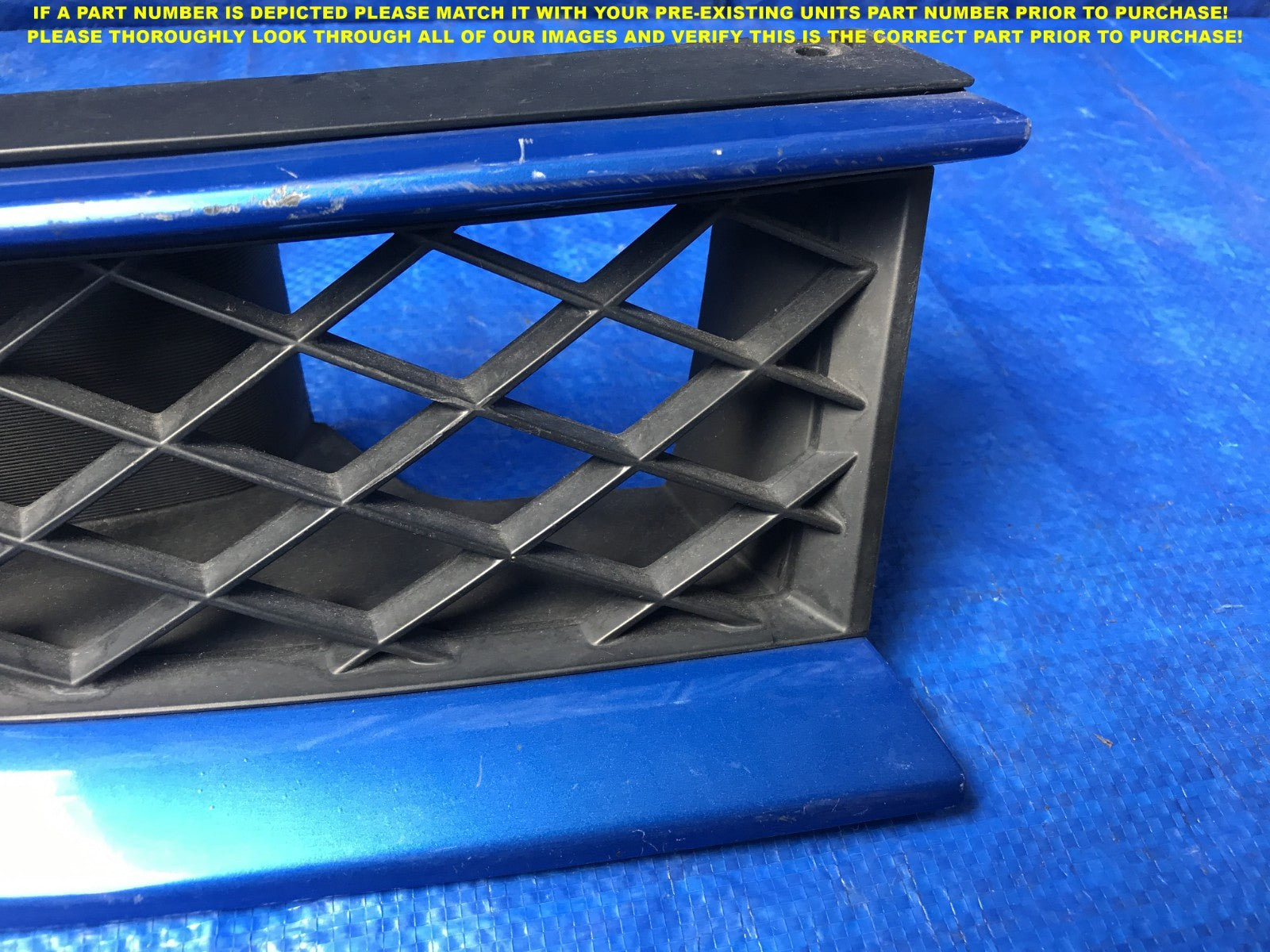 OEM 2006 2007 06 07   SUBARU WRX STI   PASSENGER RIGHT   GRILLE   BLUE COLOR1