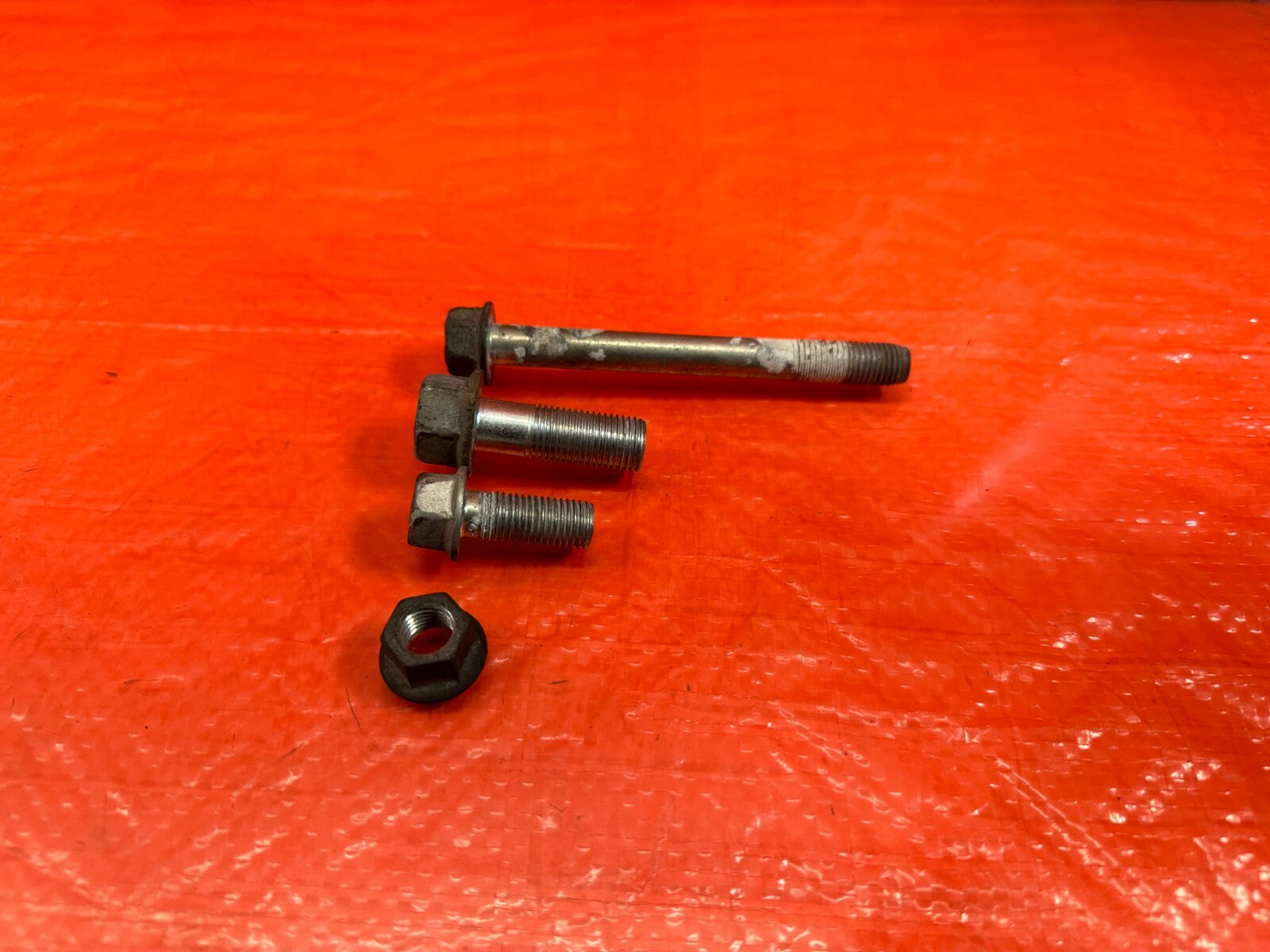09 12 LANCER EVOLUTION X EVO 10 4B11T REAR MOTOR MOUNT BOLTS HARDWARE   OEM #2140